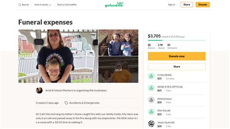 go fund me for house.